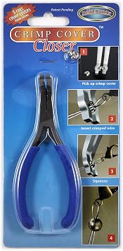 Bead Buddy Jewelry Crimping Pliers - Professional Crimp Cover Closer Tool for Jewelry Making and Beading Projects
