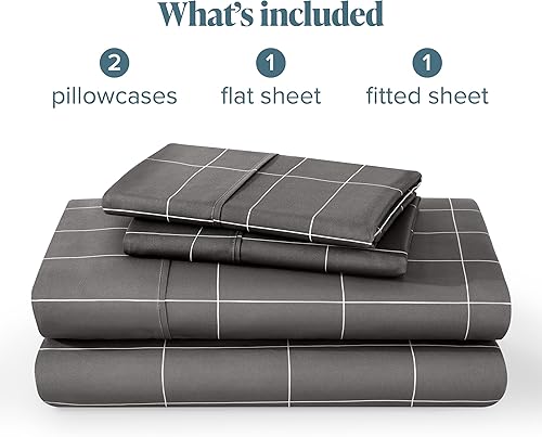 Miniatura 318 de Bare Home Juego de sábanas de tamaño individual XL, tamaño de dormitorio universitario, sábanas de microfibra ultrasuave de 1800 hilos, bolsillos 22