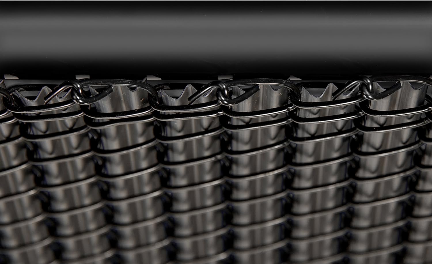 Proudly Made in The USA! - Ridged Slat Single Wall Bottom Locking Slat Depot Privacy Slat for 3', 4', 5', 6', 7' and 8' Chain Link Fence (4ft, Black)