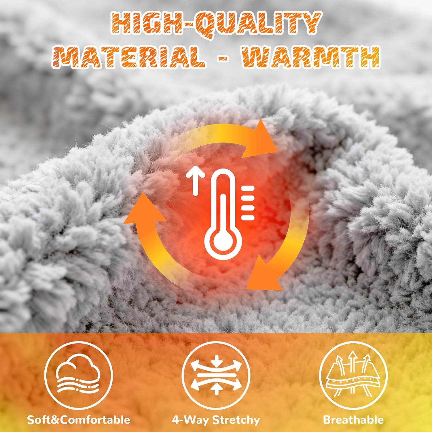 3 in 1 Beanie Hat with Scarf and Mask, Knit Beanie Hat Fleece Lined Winter Scarf Mask Set, Snow Caps Plush Earmuff Skull Hats - Image 3