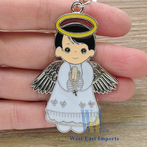 Miniatura 3 de Llavero Angel Boy Favor (12 piezas) Bautizo/Recuerdos de Bautizo/Primera Comunión/Primera Comunión llaveros/Regalo para invitados