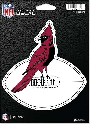 Calcomanía de vinilo troquelada con logotipo retro de los Arizona Cardinals de la NFL, 5 x 7 pulgadas, accesorio para coche/camión/hogar Arizona