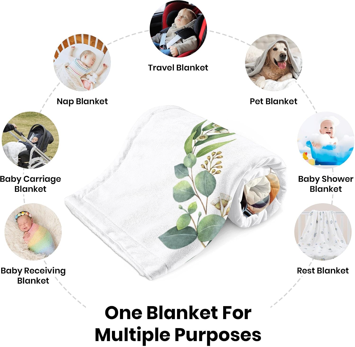 Personalized Cow Blanket Baby Monthly Milestone Blanket for Baby Girl Boy with Name Ox Baby Blanket First Year Calendar Newborn Baby Age Month Blanket with Growth Chart Photo Backdrop 50"x40"