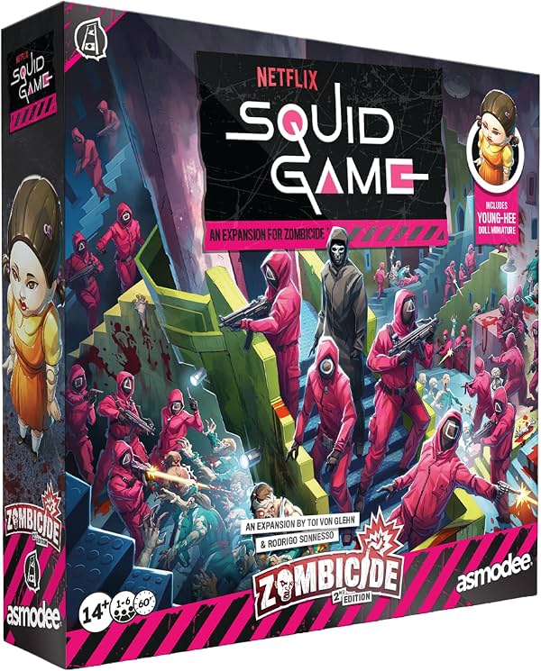 Zombicide 2ª Edición Expansión Squid Game – Expansión Cooperativa de Supervivencia Zombie con Muñeca Young-HEE, Front Man y Misiones Narrativas