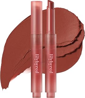 lilybyred Milky Blur Fondue Bar | Korean Multi-Use Lip & Cheek Stick, Soft-Focus Effect, Blur Pot Formula, Velvet Matte Finish, Lightweight, Easy to Blend, 0.06 oz. (05 Pomegranate in Chocolate)