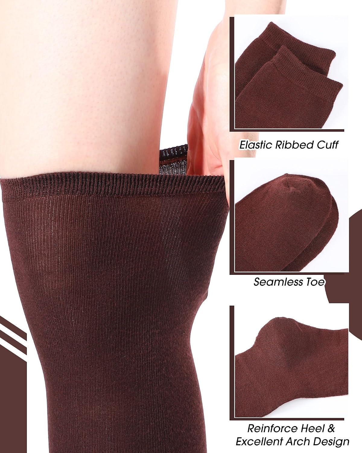 Ramede Women Thigh High Socks Over the Knee High Sock Extra Long Striped Leg Warmers Mardi Gras Easter Costume