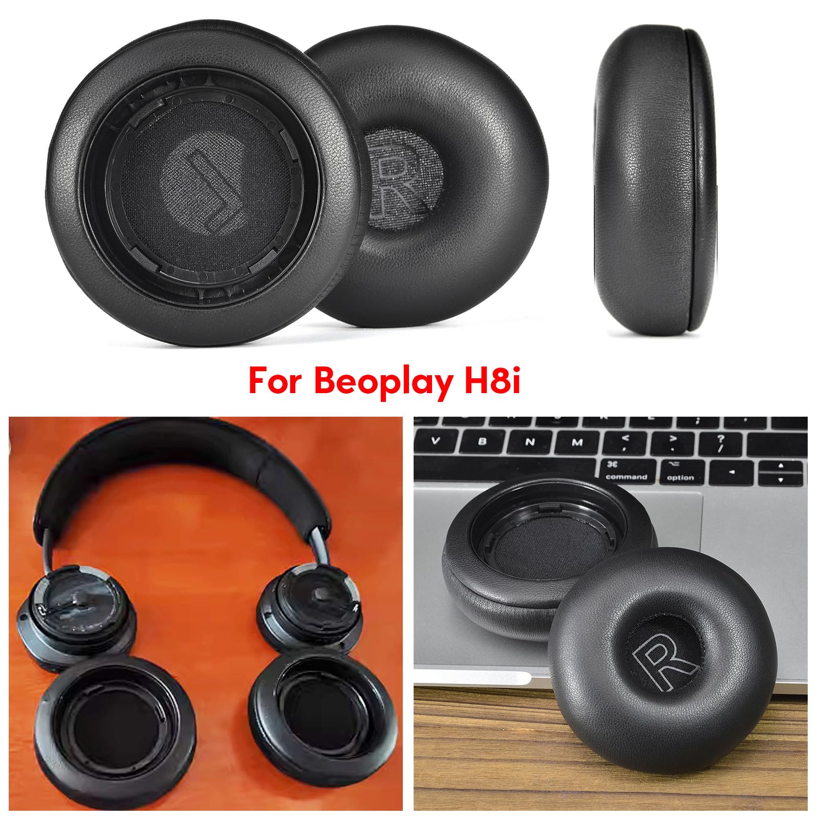 Ersatz-Ohrpolster Kopfhörer-Polster Geräuschisolierendes Ohr for H8i-Headset-Ohrpolster, Kissen, langsame Rückstellfunktion, Memory Foam-Ohrmuscheln, Gute Klangqualität