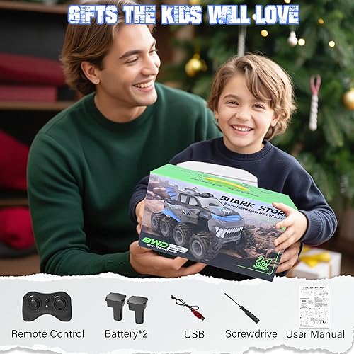 Miniatura 7 de YOLOPLUS+ Auto de control remoto anfibio 8WD RC Monster Truck, 2.4GHZ 116 impermeable, todo terreno, todoterreno, juguetes de piscina, regalos para