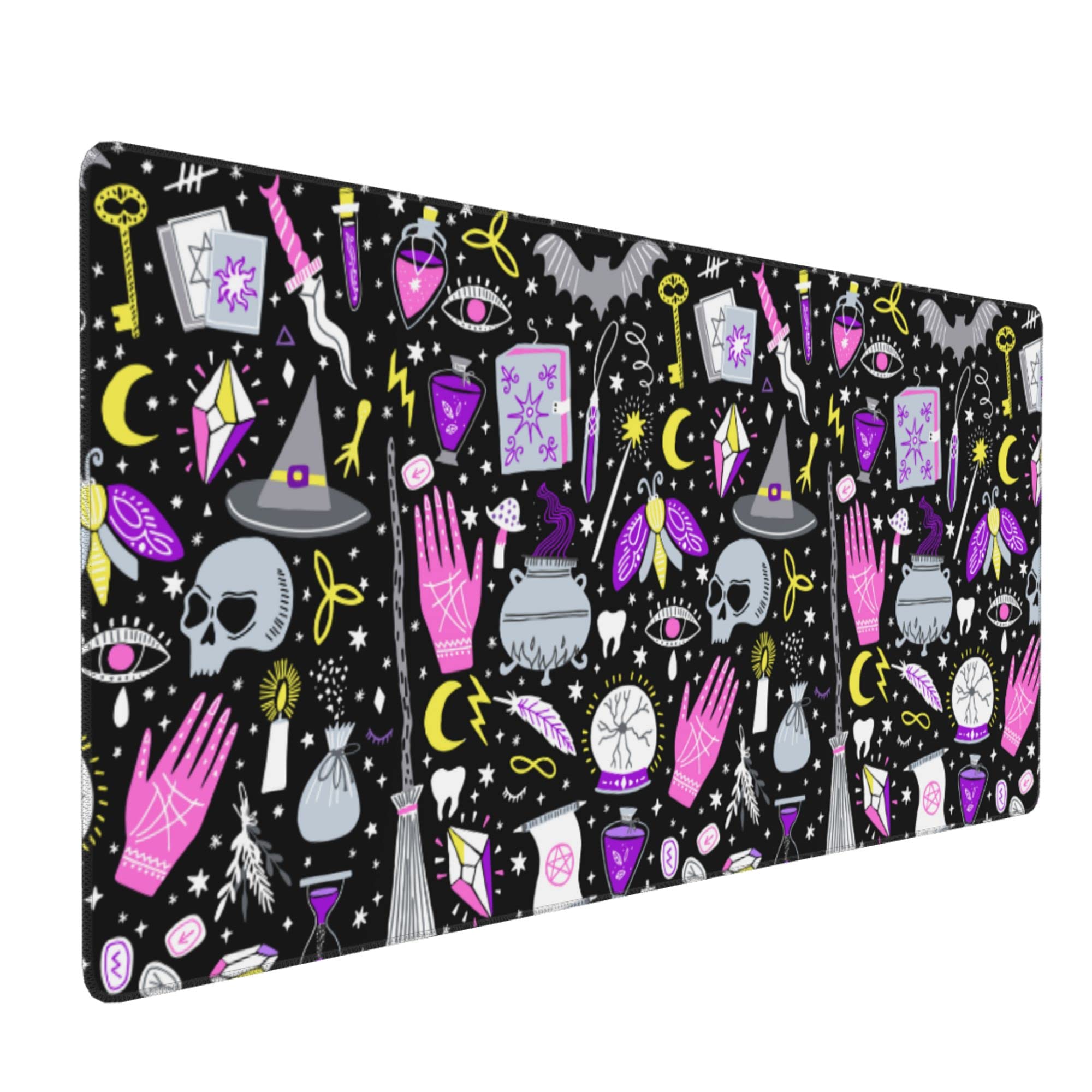 Tapis De Souris Gothique Dark Academy 90x40cm - Surface Lisse Base Caoutchouc