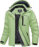 Vista 11 de MAGCOMSEN Chaqueta de Esquí para Mujer Impermeable Aislada Chaqueta de Nieve Cálida Resistente al Viento Abrigos de Invierno con Capucha Chaqueta