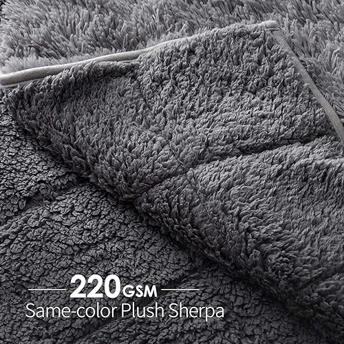 Miniatura 2 de Mr.Sandman - Manta de piel sintética muy suave con parte trasera de Sherpa, decorativa Shaggy resistente a las arrugas para sofá cama