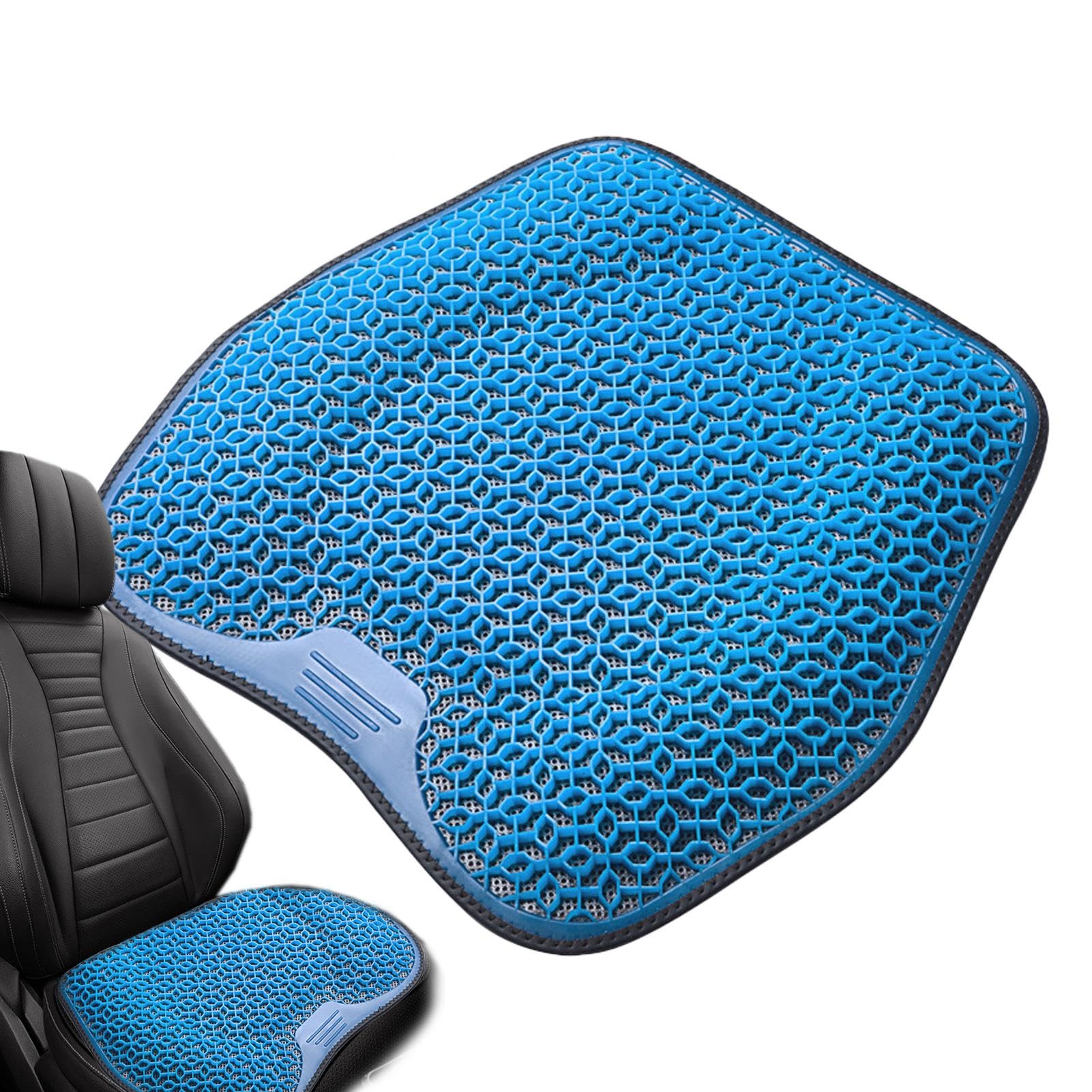 Gel Seat Cushion - Honeycomb Cooling Pad, Car Seat Cooler | Non-slip Row Pads with Breathable Holes, Breathable Car Seat Cooling Pad For All Seasons Car Vehicles Cars