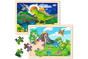 Wooden Dinosaur Puzzles for Kids 2-4: Unlocking Imagination and Fostering Early Learning