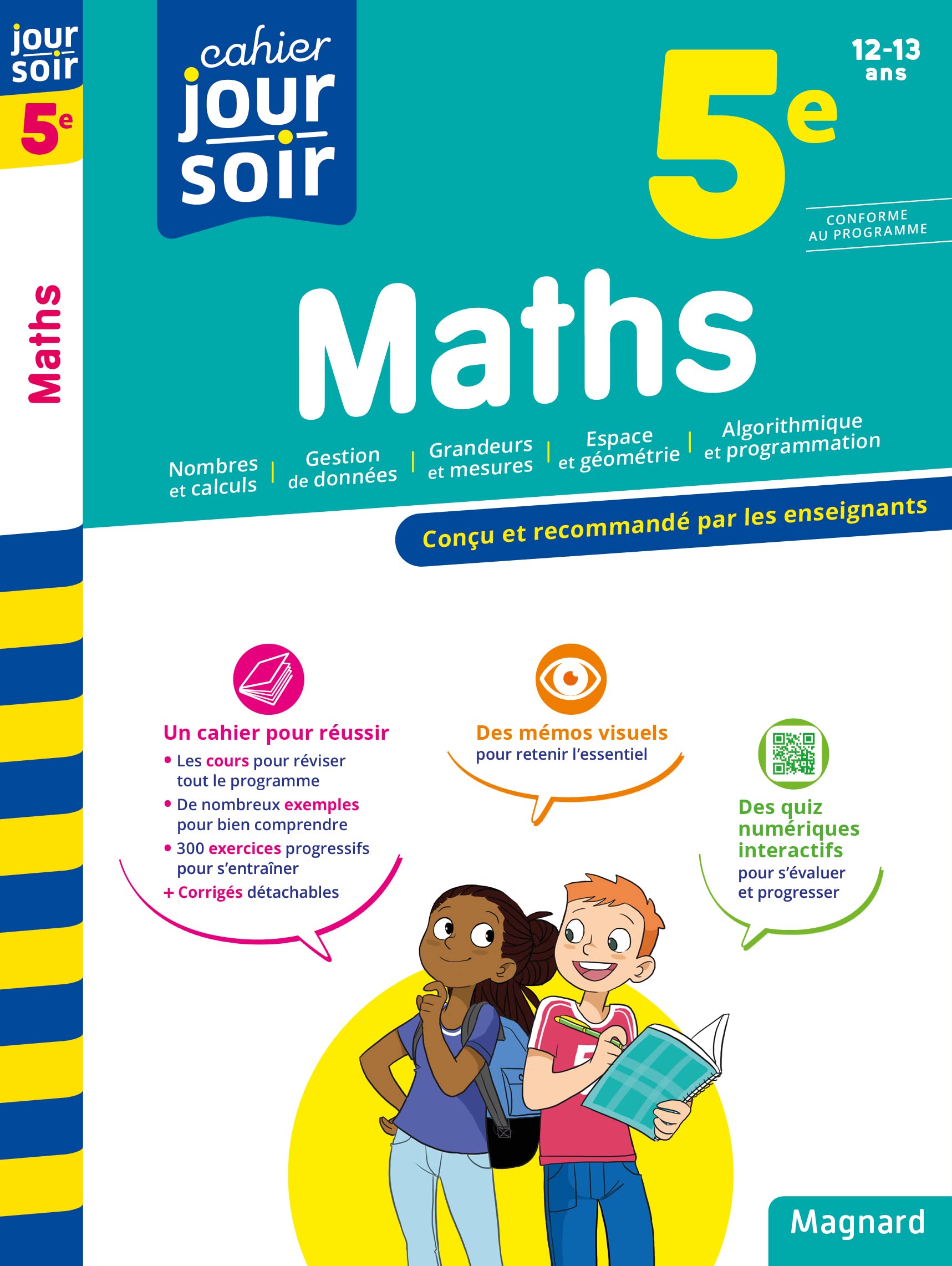 Maths 5e - Cahier Jour Soir: Conçu et recommandé par les enseignants