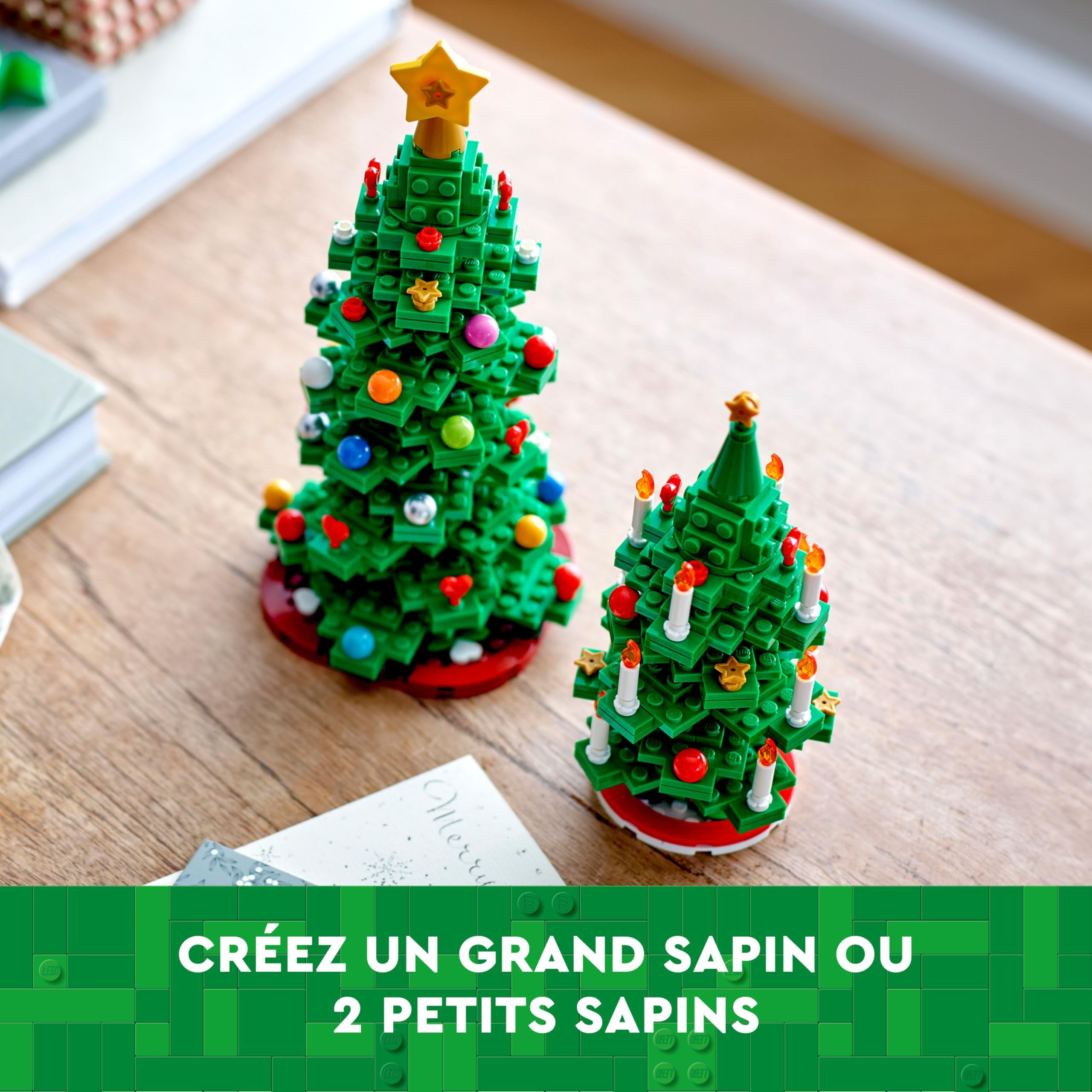 LEGO Le Sapin de Noël - Set de Construction pour Enfants - Décoration de Noël à Collectionner - Encourage la Créativité et Le Jeu d’Imagination - Projet Artistique Festif pour Toute la Famille 40573 | Décoration festive à collectionner pour la décoration