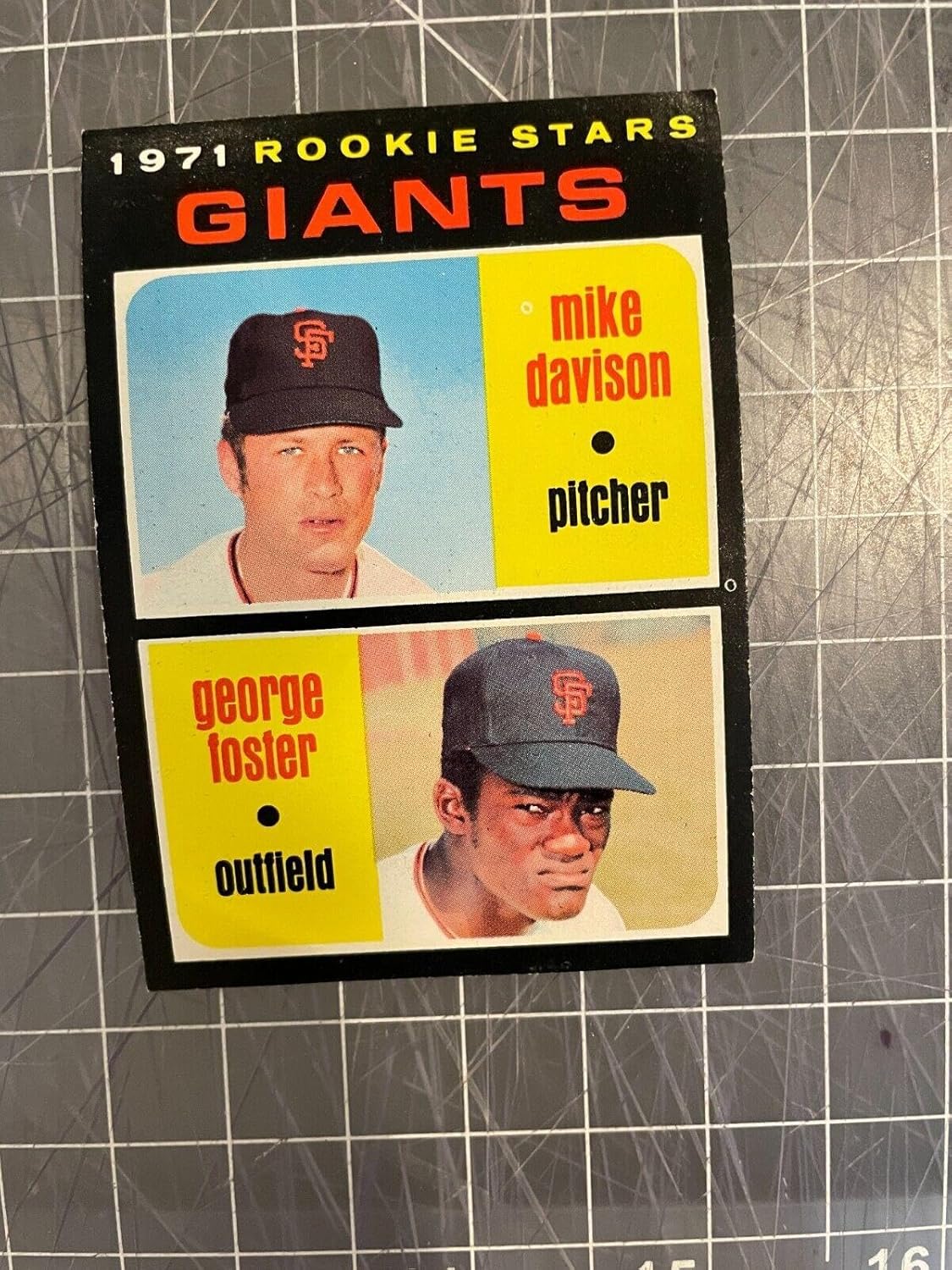 1971 Topps #276 George Foster Mike Davidson Giants Rookie Baseball Card Nm+ - Slabbed Baseball Cards