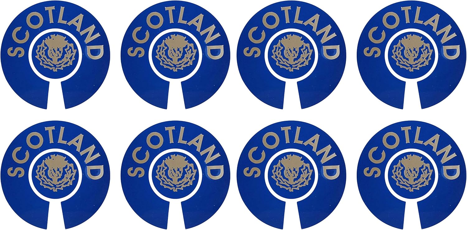 Acclaim Jumbo 6 cm Scotland Blue Gold Lawn Bowls Identification