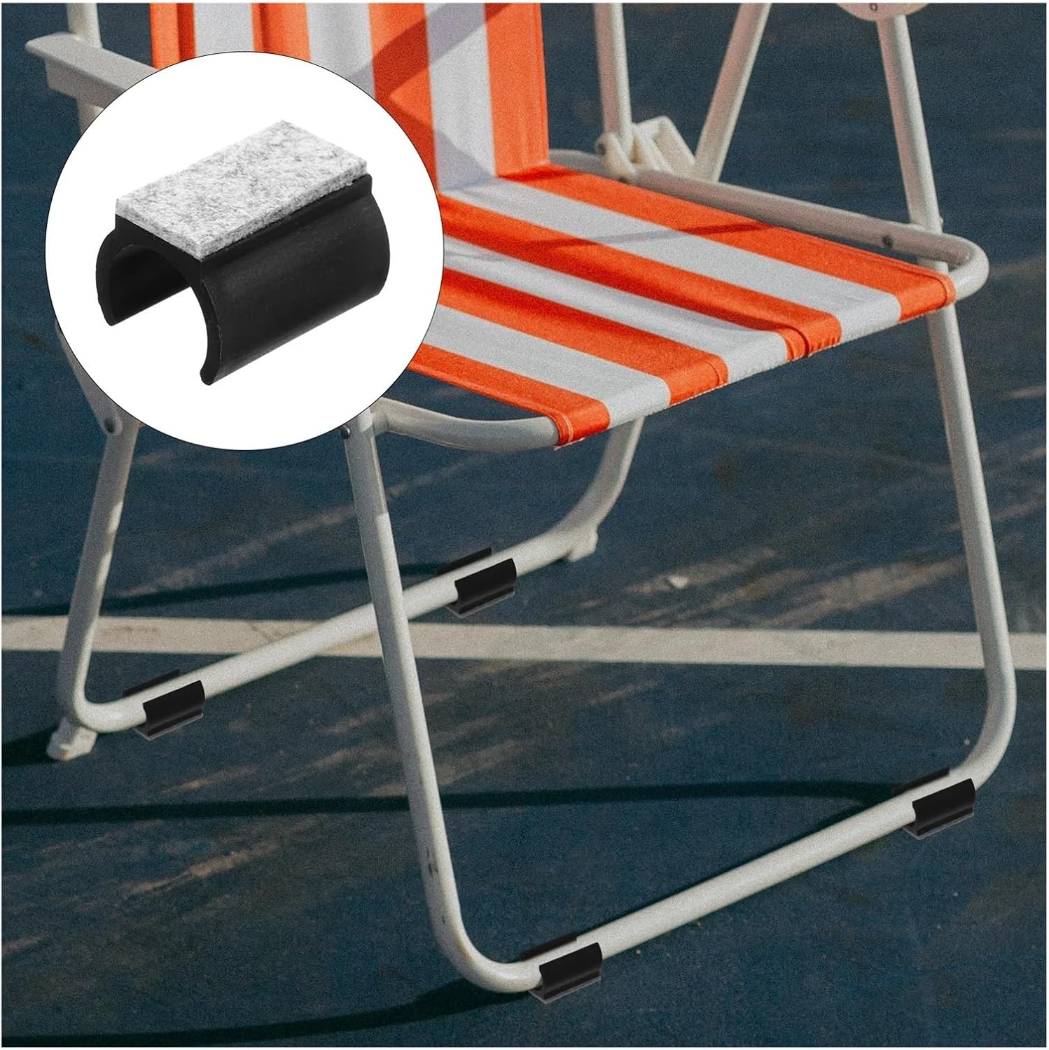 Felt Furniture Pads Chair Leg Floor Protectors 50pcs U-Shaped Pads Felt for Hardwood Furniture Anti-Slip Protection Covers