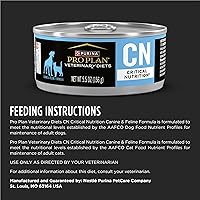 Vista 7 de Purina Pro Plan Veterinary Diets CN Critical Nutrition Canine & Feline Formula Wet Dog & Cat Food - (Pack of 24) 5.5 oz. Cans