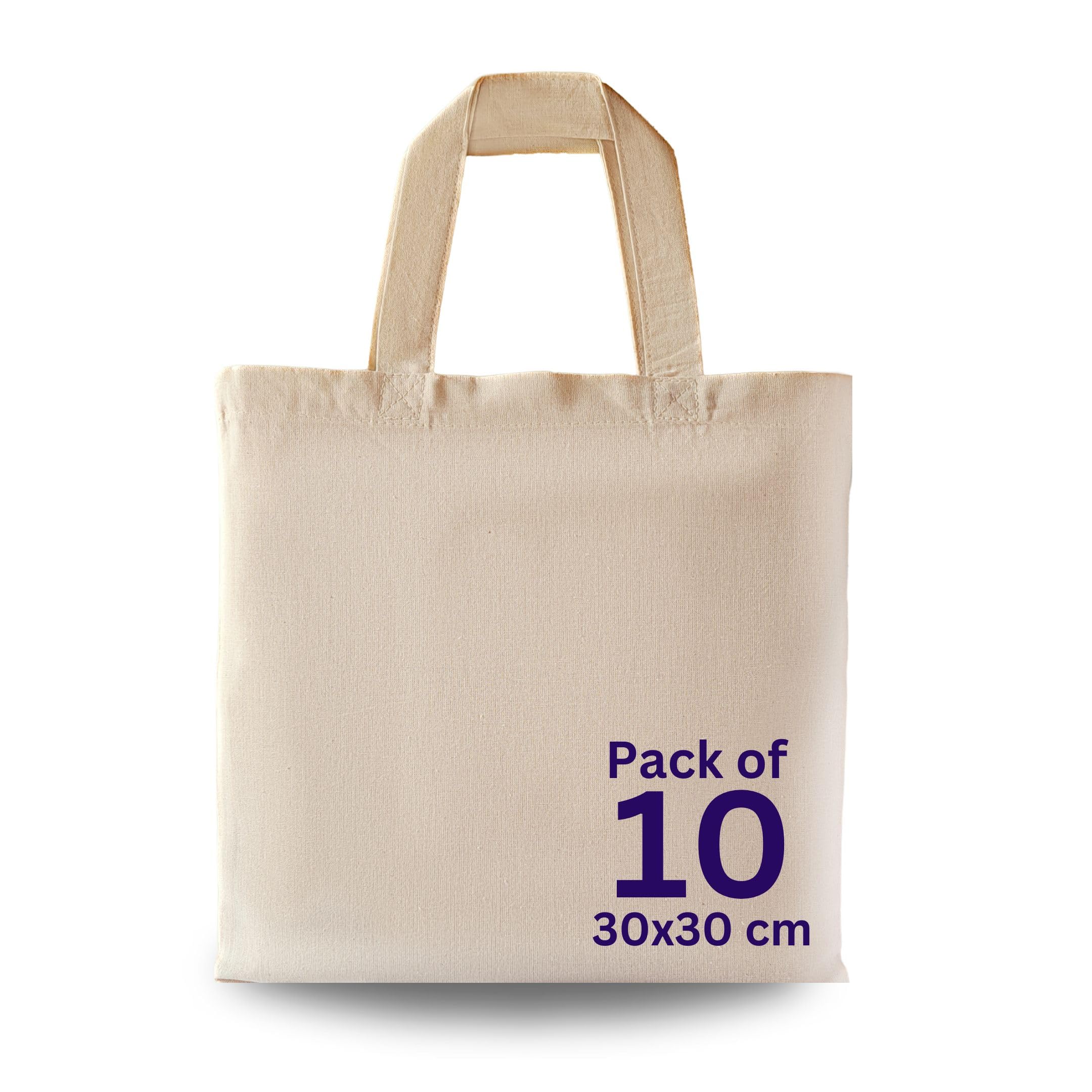 MINIMARG 100% Cotton Canvas Bags, Plain Tote Bags to Decorate