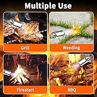 Vista 5 de PODEROSO Encendedor de Parrilla para Carbón, Antorcha de Propano para Sellado, Encendedor de Carbón, Encendedor de Fuego, Sous Vide, Encendedor