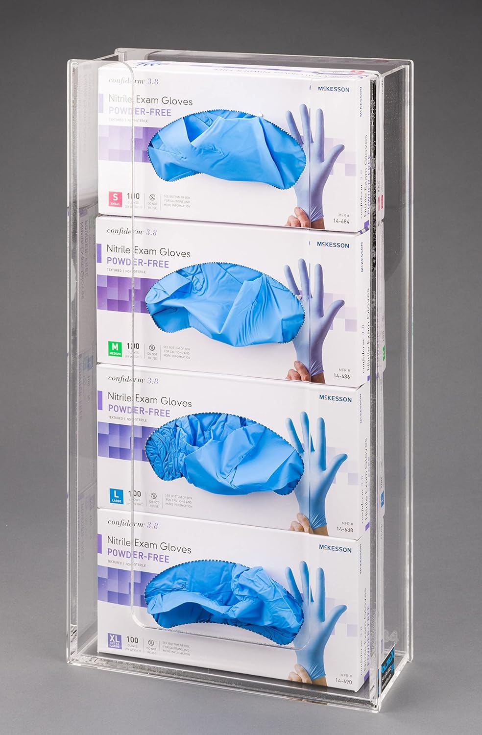Acrylic Glove Box Holder (Wall Mount)