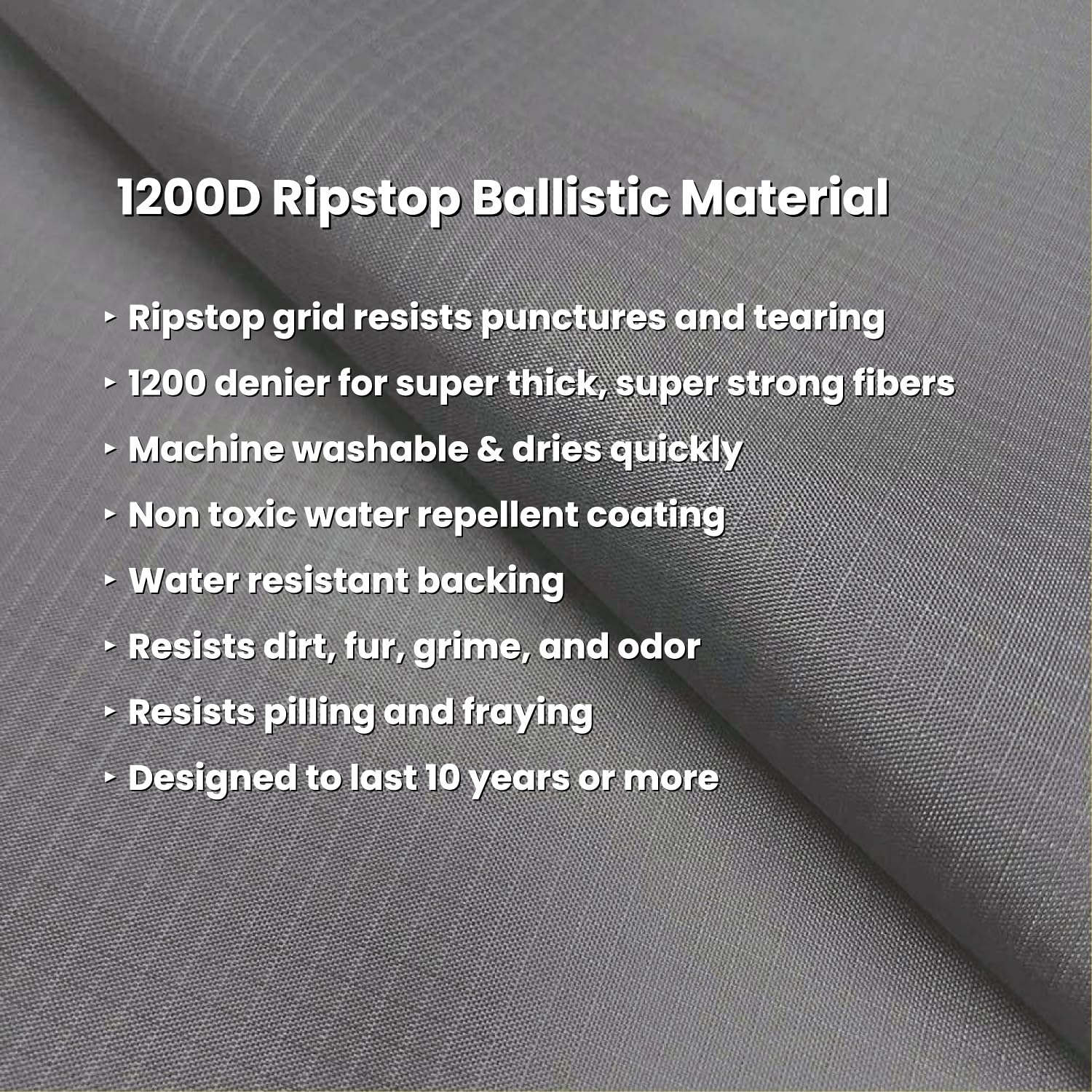K9 Ballistics Tough Ripstop Dog Crate Pad 23 x 17 Blue Quartz | Durable Machine Washable XS Kennel & Travel Mat for Puppies and X Small Dogs Fits 24 Wire Crate product thumbnail 6