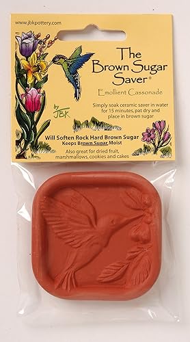 Miniatura 2 de JBK Pottery Terracotta - Conservador de azúcar moreno hecho a mano de terracota con discos decorativos - Conservador de azúcar moreno apto para