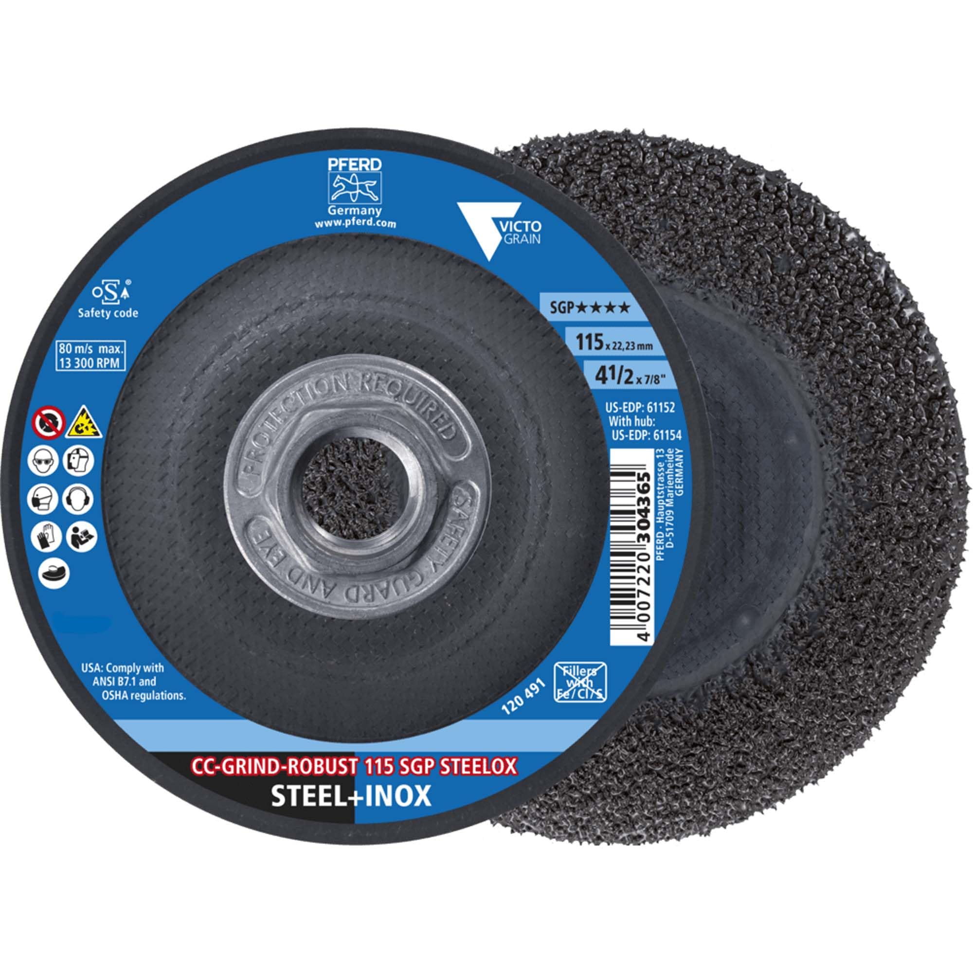 Pferd Tools CC-Grind®-Robust Grinding Disc, 4-1/2