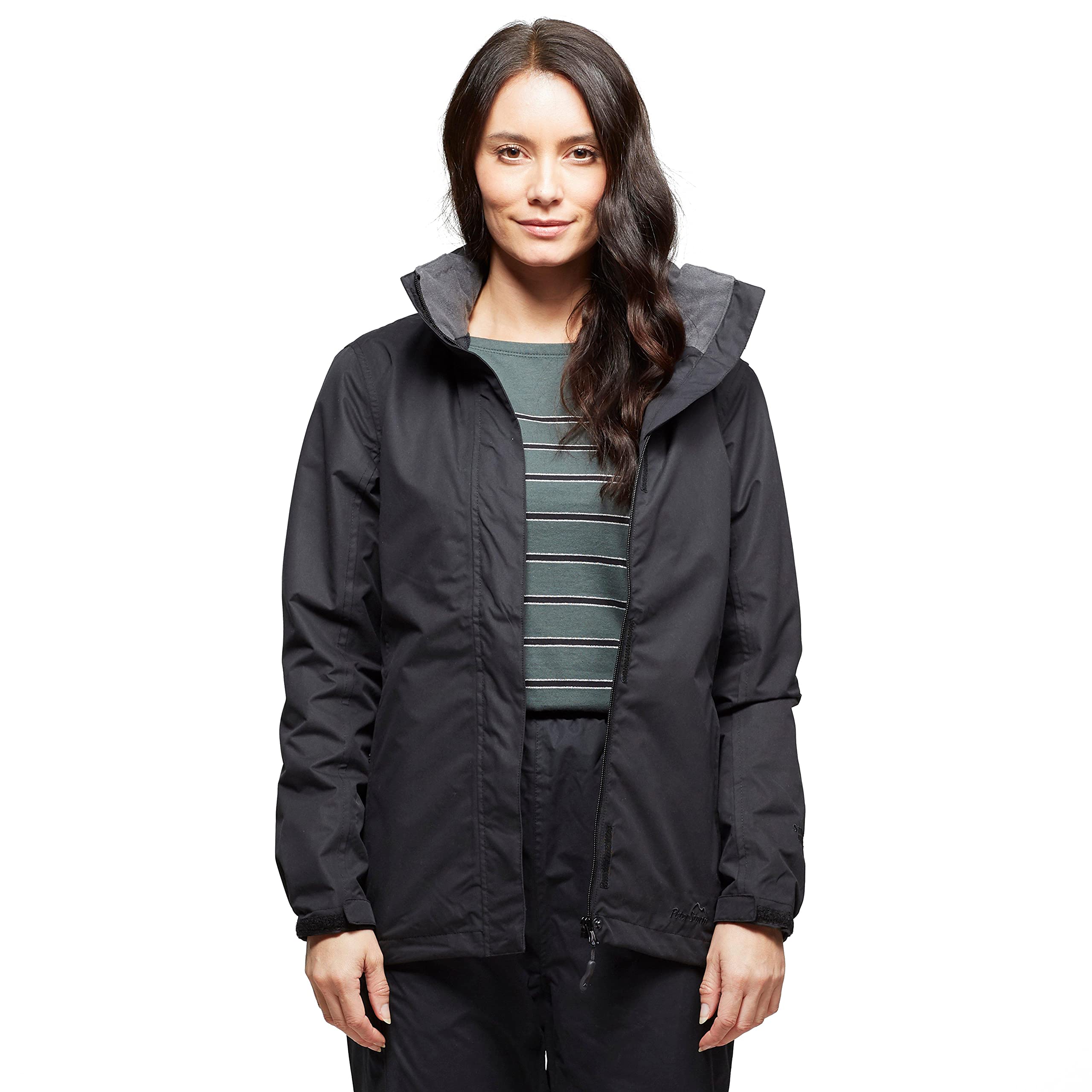 Peter Storm Women's Black Downpour Waterproof Jacket Size 20
