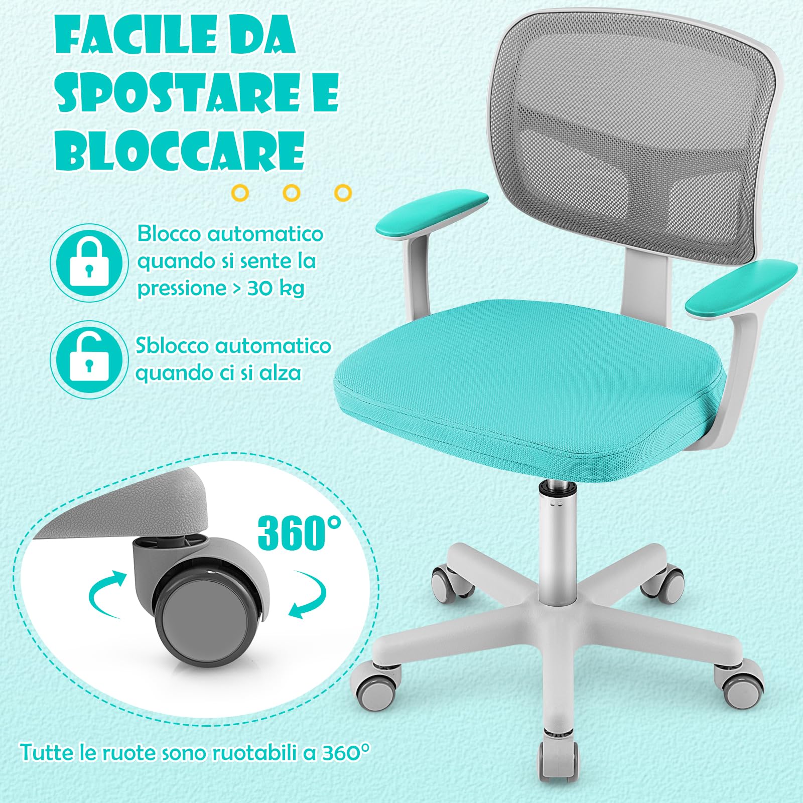 Scrivania Bambini Sedia Ergonomica Sedia Per Scrivania Cameretta
