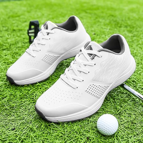 Miniatura 7 de Zapatos de golf para hombre, zapatos de golf profesionales, transpirables, sin pinchos, zapatos deportivos antideslizantes para caminar