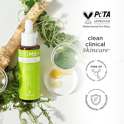 Miniatura 4 de IMAGE Skincare, BIOME+ Dew Bright Serum, suero facial amigable con los microbiomas, aumenta la luminosidad y mejora la elasticidad