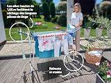 Leifheit Séchoir à Linge Pegasus 180 Solid, séchoir sur Pied Grande Surface d'étendage, étendoir à Linge Solide et Inoxydable, Un Accessoire - 4