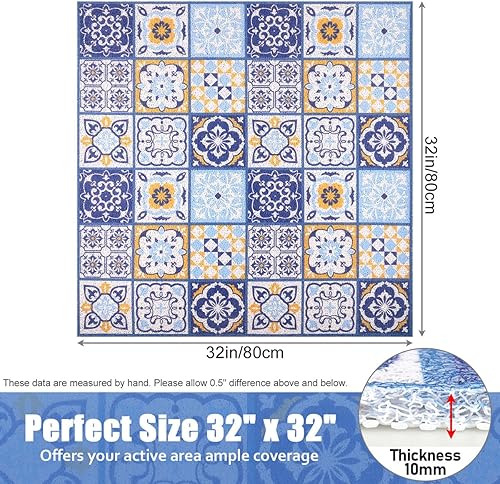 Miniatura 6 de Tapete de ducha antideslizante, tapete de ducha suave y cómodo con drenaje, tapete de baño de lufa de PVC para ducha, baño y áreas húmedas, secado