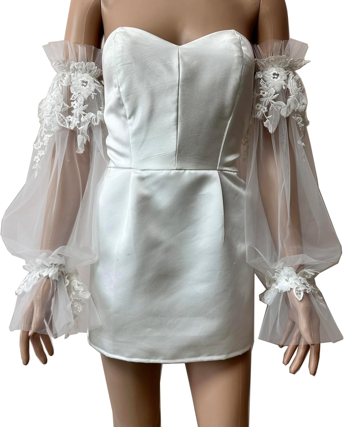 Detachable bridal sleeves,custom flower wedding dress sleeves,detachable lace sleeves,ivory sleeves for wedding dress add on