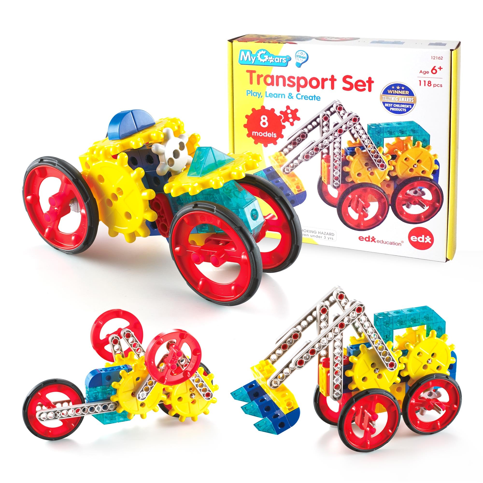 Amazon.co.jp: Edx Education 歯車ブロック 6歳以上 組み立ておもちゃ