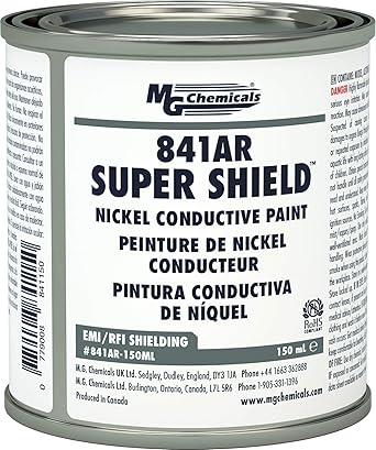 MG Chemicals 841AR-150ML Nickel Super Shield Conductive Coating, 150 mL, Metal Jar
