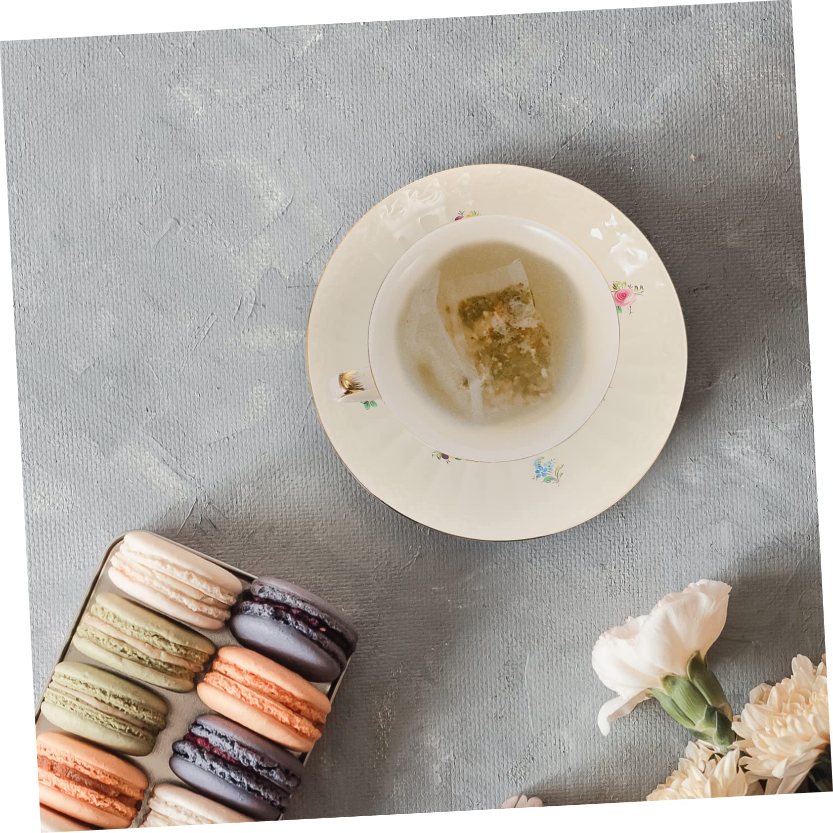 MAGICLULU Set Tazza e Piattino da Caffè in Ceramica Bianca, Stile Europeo Rétro, per Caffè, Tè o Latte in Ufficio al Bar