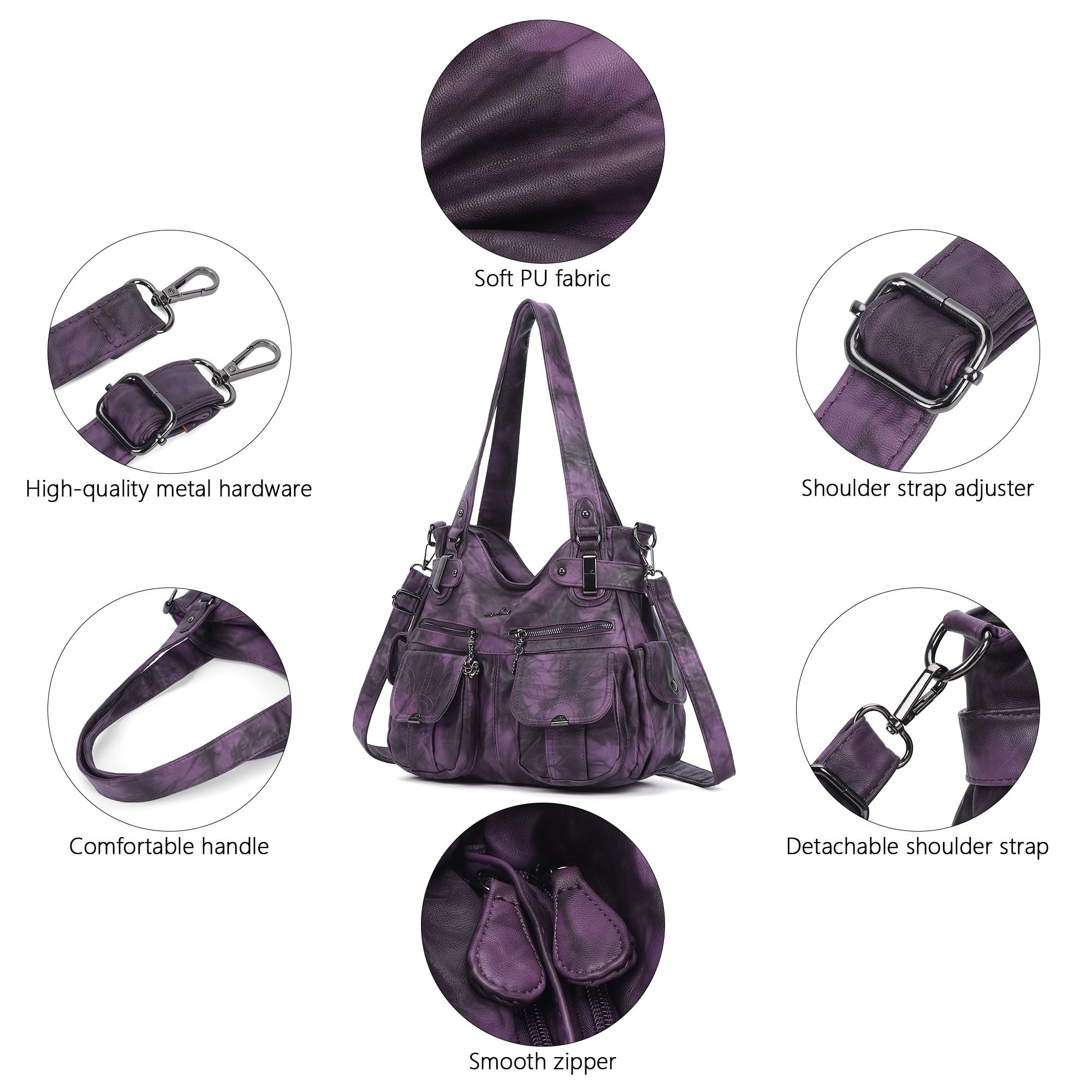 Angel Kiss Bolso de Mano para Mujer Bolsos Bandolera Bolso Hobo para Mujer Bolsos Bandolera Bolsos con Borla