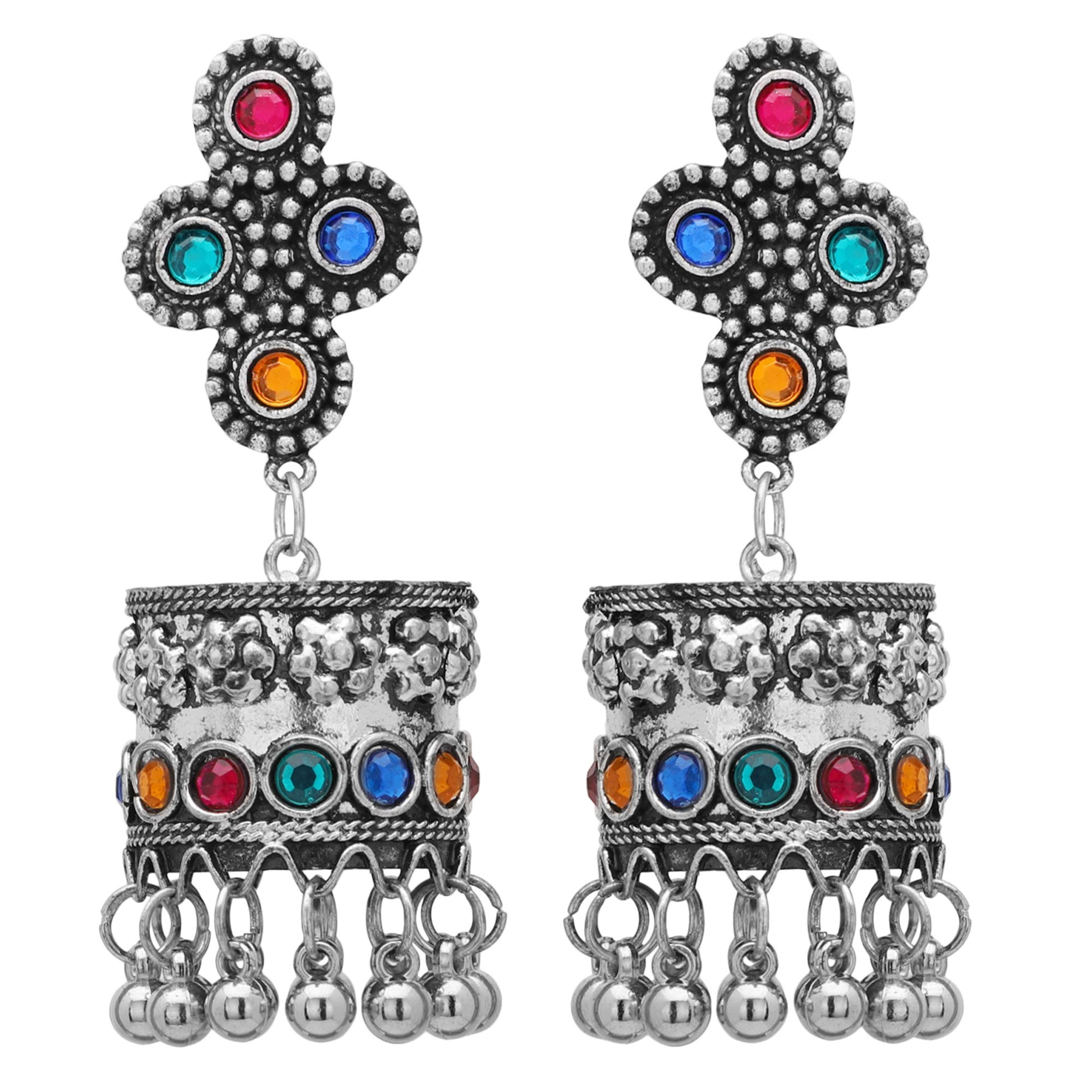 See full amazon price history chart for Shreyadzines Designer Traditional Lightweight Oxidized Silver Afghani Style CZ Stone Jhumka Jhumki Earrings for Women and Girls (Multicolor2) Shreyadzines Designer Traditional Lightweight Oxidized Silver Afghani Style CZ Stone Jhumka Jhumki Earrings for Women and Girls (Multicolor2) (B07QGSWTXL) Amazon Price History, Amazon Price Tracker