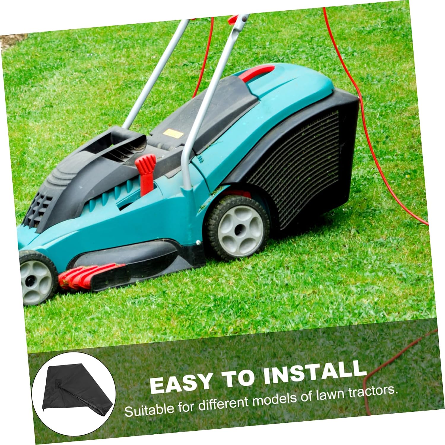 Yardwe Large Capacity Leaf Collector Bag for Lawn Tractors Weather Resistant Oxford Cloth Storage Xin Easy to Attach Compatible with Various Mower Models