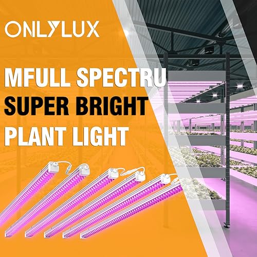 Miniatura 2 de Luces de cultivo para plantas de interior, espectro completo de 270 W (6 x 45 W) para inicio de semillas, estante de cultivo de plantas, tiras de