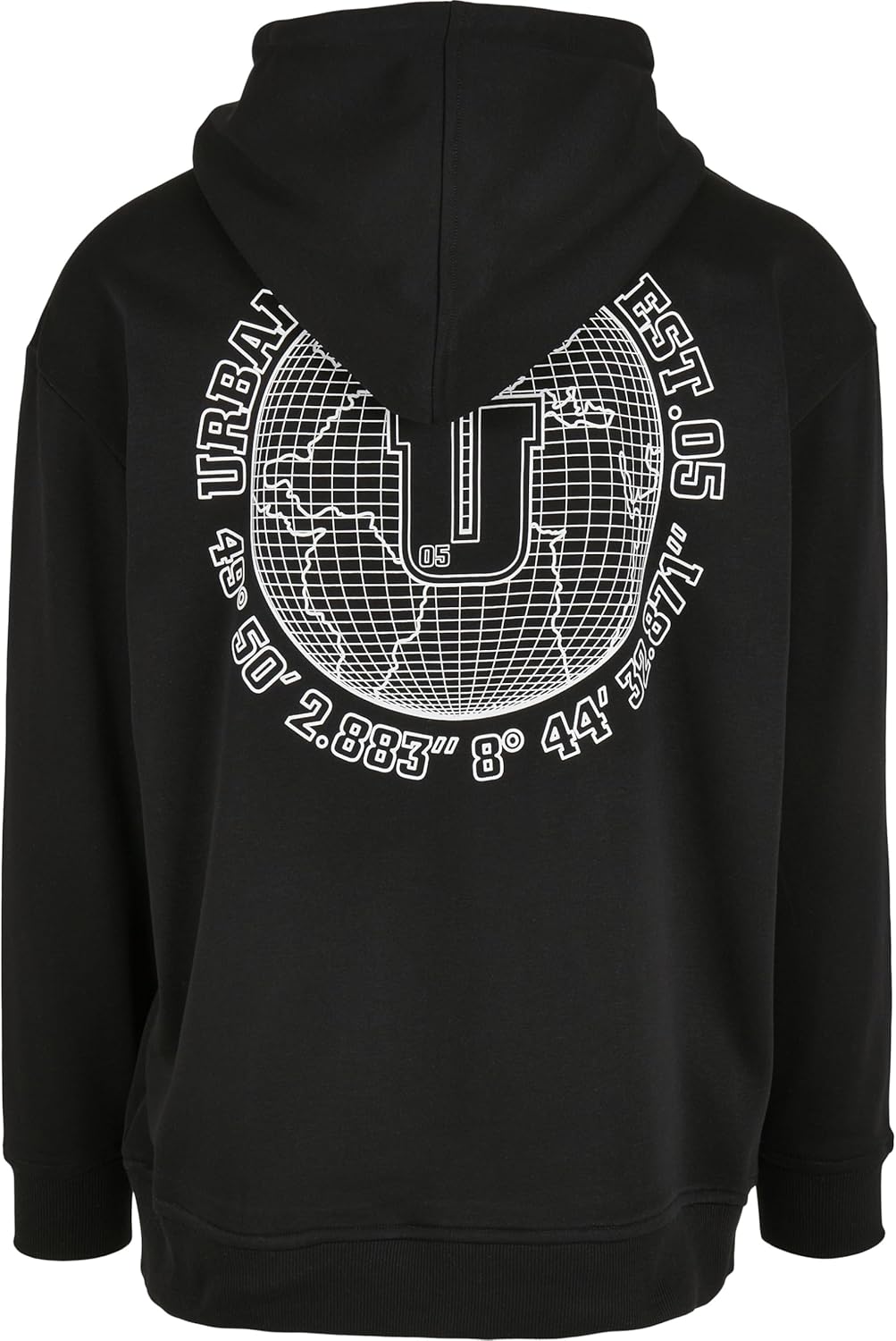 Urban Classics Mens Globetrotter hoodyHooded Sweatshirt