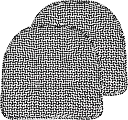 Miniatura 122 de Sweet Home Collection - Cojín de espuma viscoelástica para silla, con capitoné, parte trasera de goma antideslizante, en forma de U, de 17 x 16