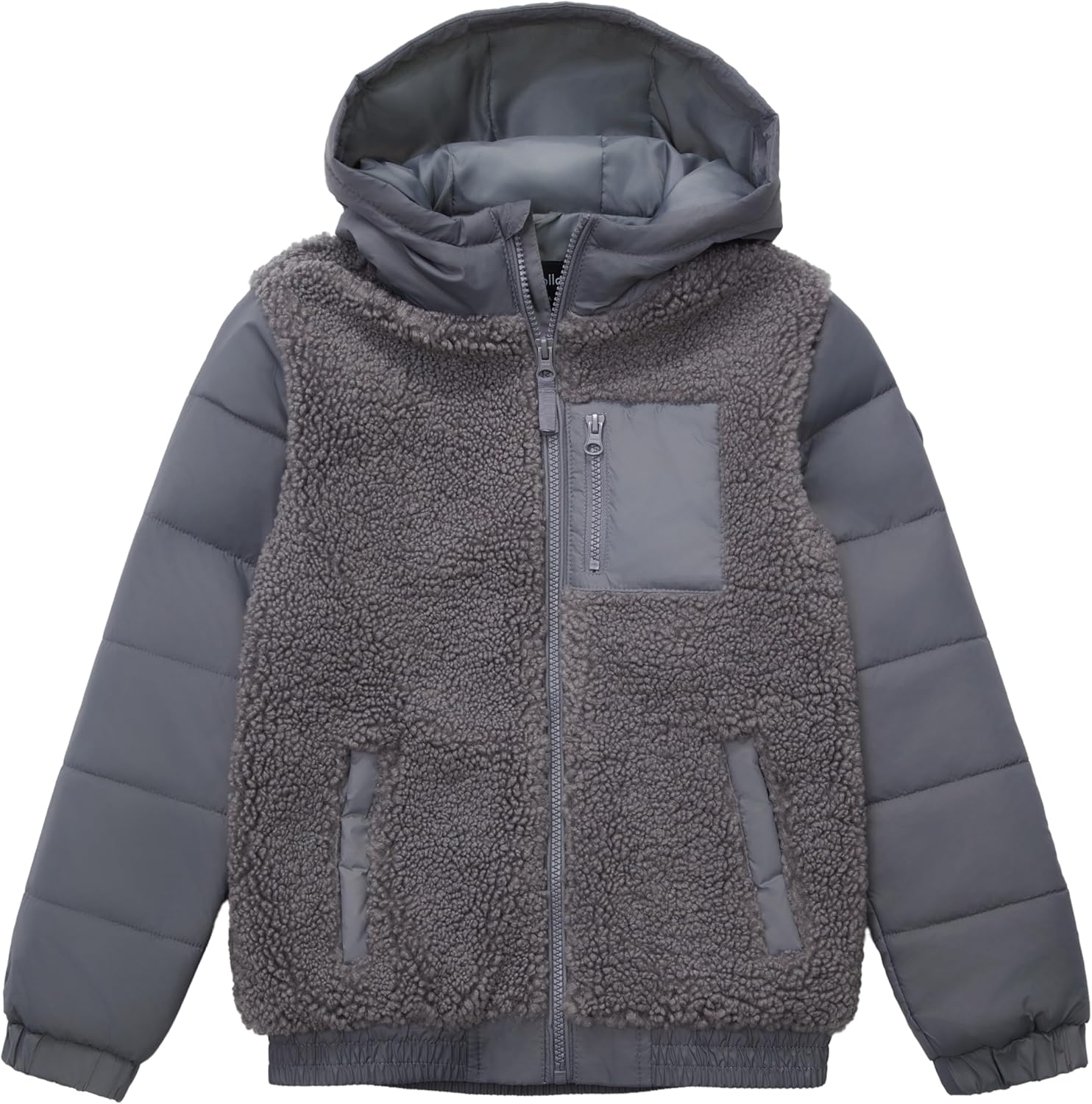 Rokka&Rolla Boys' Water-Resistant Sherpa Puffer Jacket