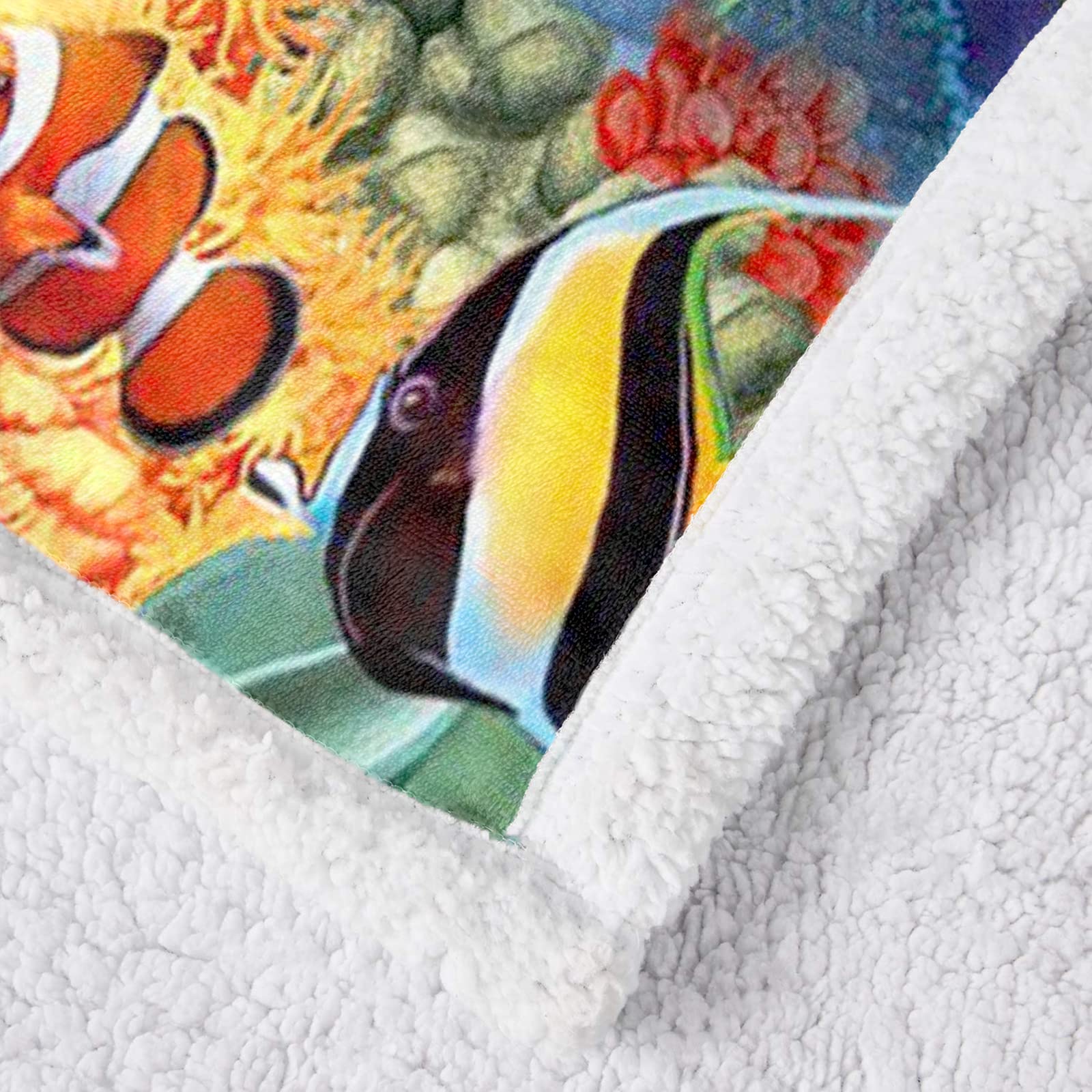 Lunoroey Couverture pour enfant imprimée dauphin, douce et moelleuse, en sherpa en peluche, pour canapé, lit, sofa, 130 x 150 cm
