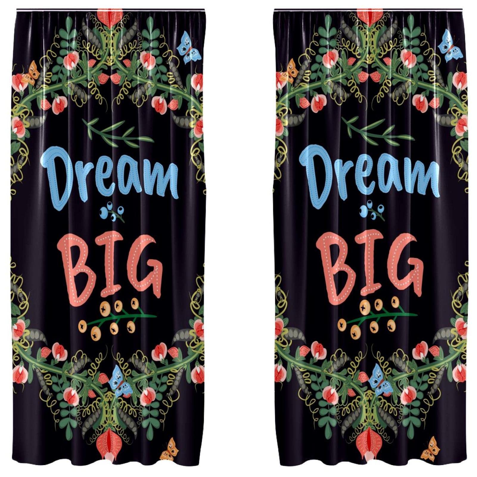 Rideaux occultants pour chambre enfant violet Dream Big microfibre 140x213