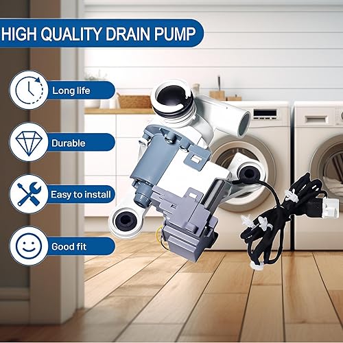 Miniatura 8 de WA40J3000AW WA50K8600AV WA45H7000AW WA50M7450AW WA50K8600AW WA40A3005AW WA45M7050AW WA48H7400AW WM9500HKA WA41A3000AW 0AW WA4 Bomba de lavadora