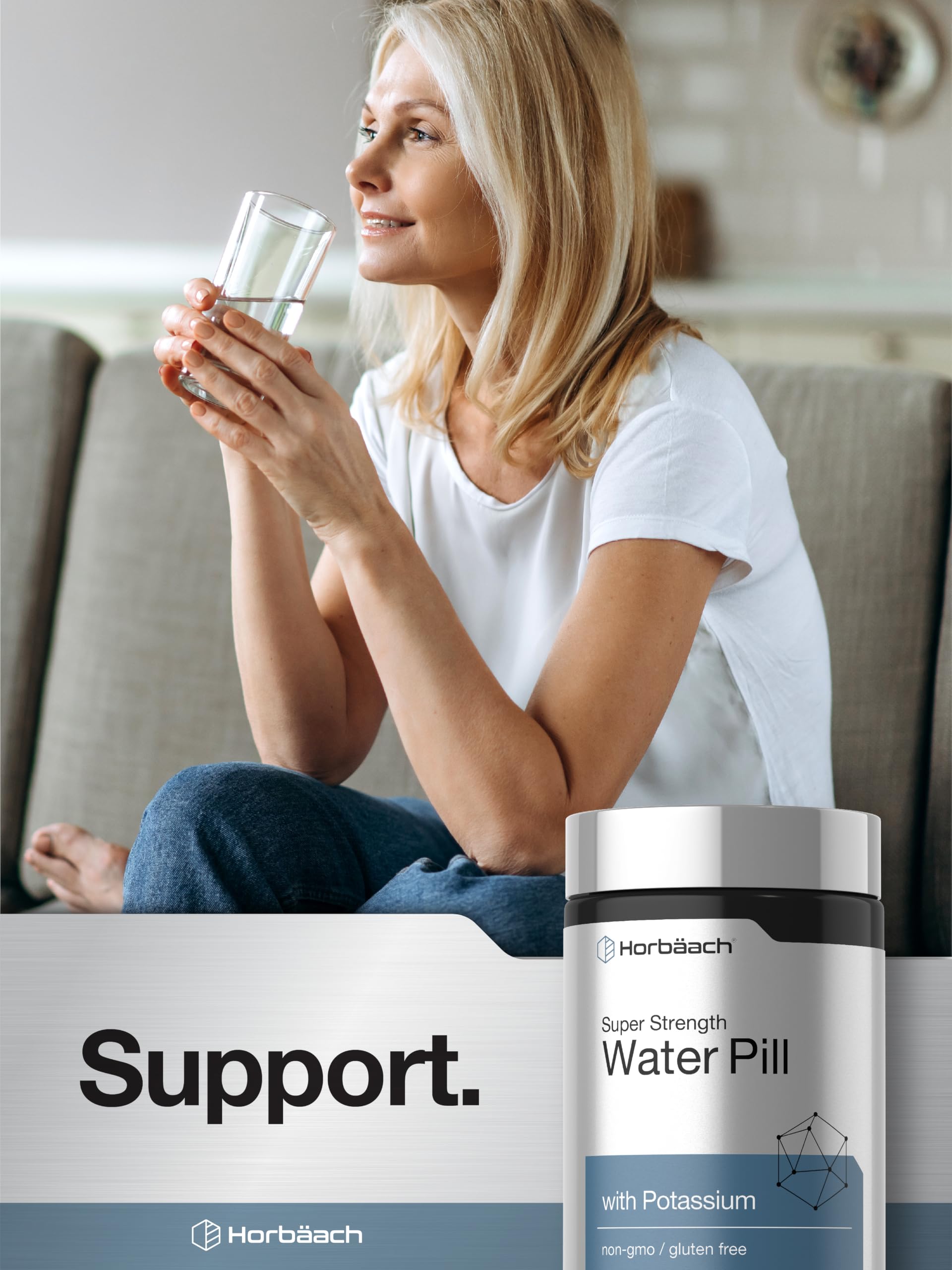 Horbäach Water Pills | Super Strength | 120 Tablets — Amazon image 6